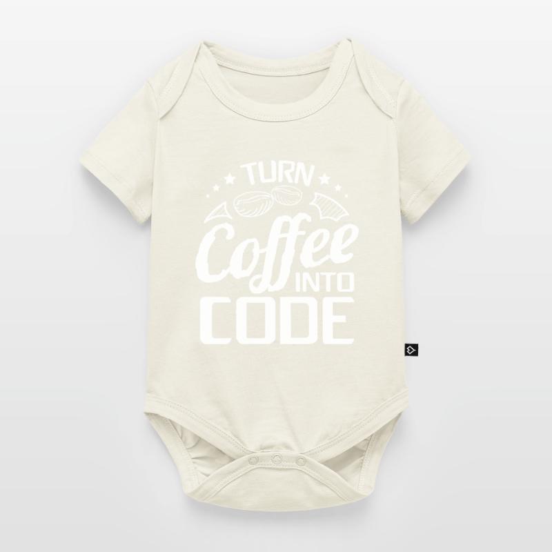 I Turn Coffee Into Code - Programmer Software Baby Premium short-sleeve bodysuit