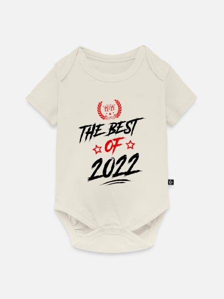 2022 best of - Baby Premium Kurzarmbody - Naturweiß