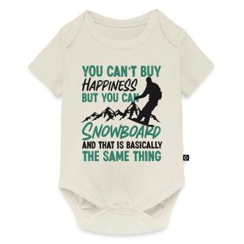 Snowboarding Snowboard You Can'T - Baby Premium short-sleeve bodysuit - off white - Front