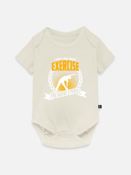 Funny Exercise Shirt Bday Gift - Baby Premium Kurzarmbody - Naturweiß