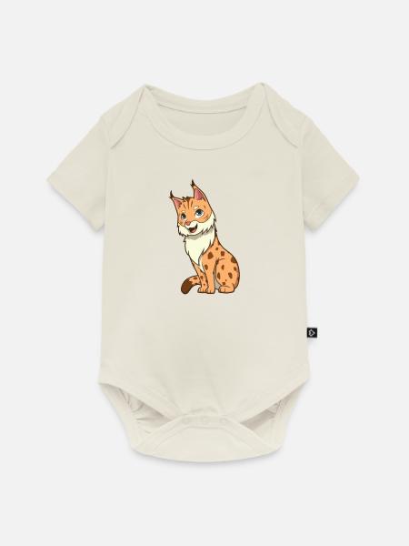Kawaii Luchs - Baby Premium Kurzarmbody - Naturweiß