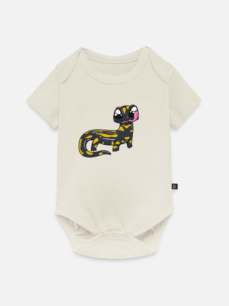 Kawaii Feuersalamander - Baby Premium Kurzarmbody - Naturweiß
