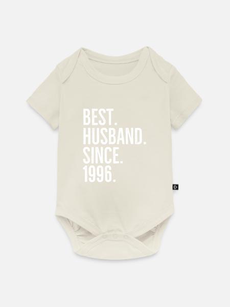 Bester Ehemann seit 1996 - Baby Premium Kurzarmbody - Naturweiß