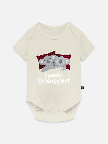 Offizielles Schlafshirt Koala Buffalo Plaid - Baby Premium Kurzarmbody - Naturweiß