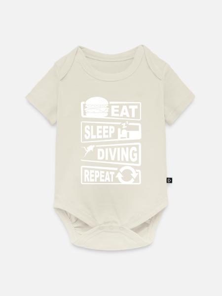 Diving Shirt For Men - Baby Premium Kurzarmbody - Naturweiß