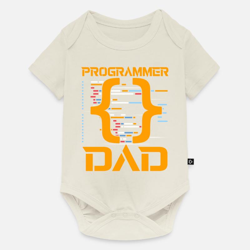 Programmer Dad - Baby Premium Kurzarmbody - Naturweiß