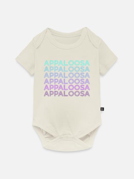 Appaloosa Pferd Retro - Baby Premium Kurzarmbody - Naturweiß