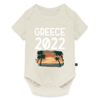 Greece 2022 - Baby Premium Kurzarmbody - Naturweiß - Vorne