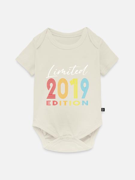 Limited Edition 2019 - Baby Premium Kurzarmbody - Naturweiß