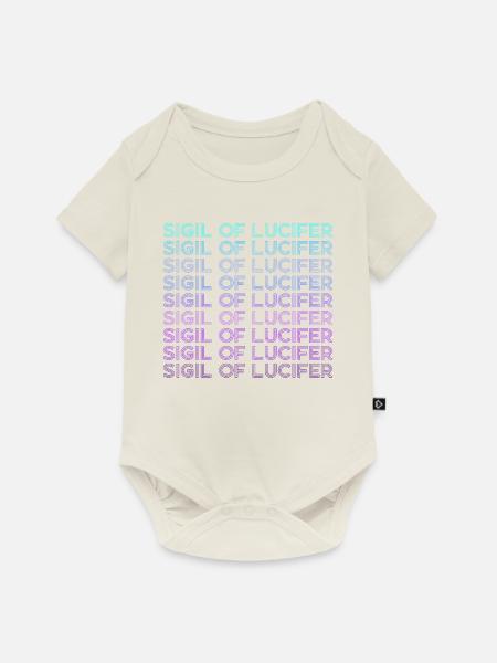 Siegel von Luzifer Retro - Baby Premium Kurzarmbody - Naturweiß
