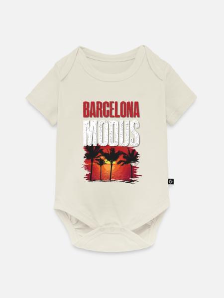 Barcelona Modus - Baby Premium Kurzarmbody - Naturweiß