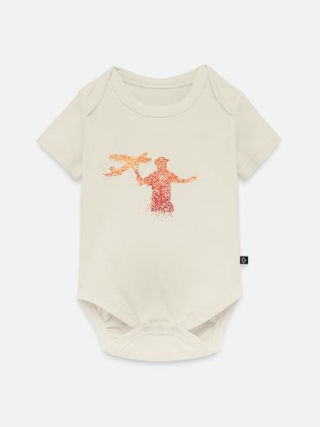 Ferngesteuertes Modellflugzeug Pilot - Baby Premium Kurzarmbody - Naturweiß