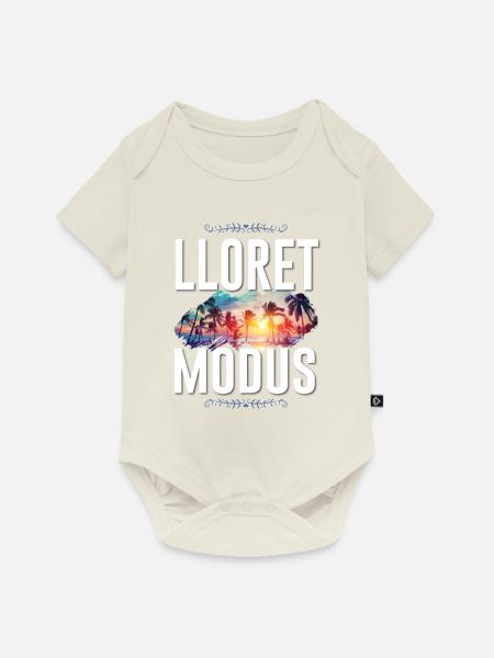 Lloret De Mar Modus - Baby Premium Kurzarmbody - Naturweiß