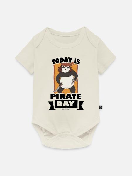 Today Is Pirate Day - Baby Premium Kurzarmbody - Naturweiß