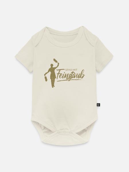 Spaß mit Feinstaub - Baby Premium Kurzarmbody - Naturweiß