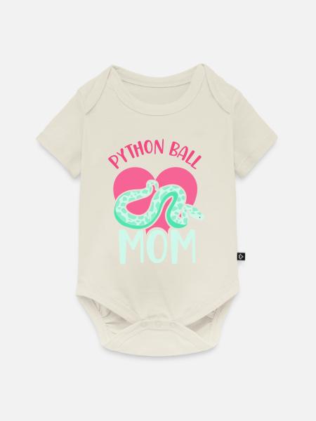 Python ball mom - Baby Premium Kurzarmbody - Naturweiß