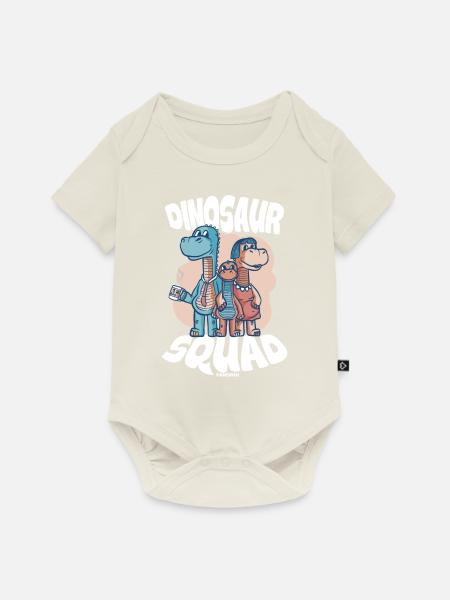 Dinosaur Squad - Baby Premium Kurzarmbody - Naturweiß