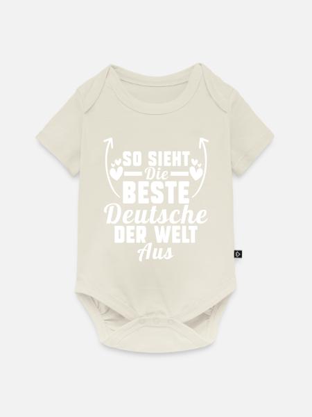Deutschland Deutsche Deutsches - Baby Premium Kurzarmbody - Naturweiß