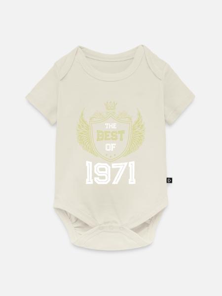 1971 best of - Baby Premium Kurzarmbody - Naturweiß