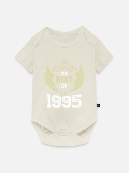 1995 best of - Baby Premium Kurzarmbody - Naturweiß