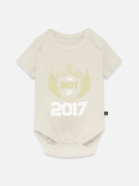 2017 best of - Baby Premium Kurzarmbody - Naturweiß