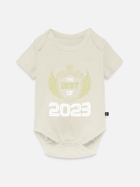 2023 best of - Baby Premium Kurzarmbody - Naturweiß