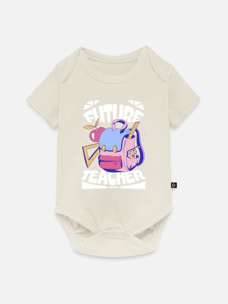 Future Teacher - Baby Premium Kurzarmbody - Naturweiß