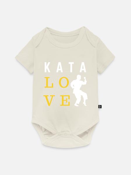 Kata Liebe - Karate Geschenkidee - Baby Premium Kurzarmbody - Naturweiß