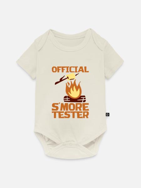 Official S'more Tester - Baby Premium Kurzarmbody - Naturweiß