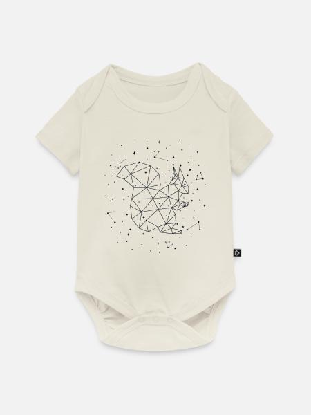 Sternbild Squirrel Constellation Squirrel - Baby Premium Kurzarmbody - Naturweiß
