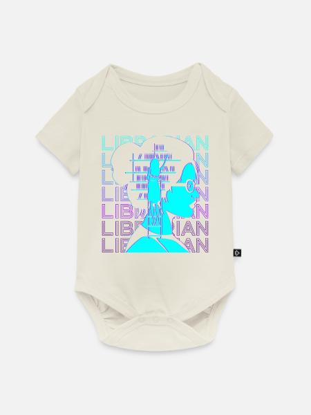 Bibliothekar Retro - Baby Premium Kurzarmbody - Naturweiß