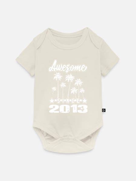 Awesome Since 2013 - Baby Premium Kurzarmbody - Naturweiß