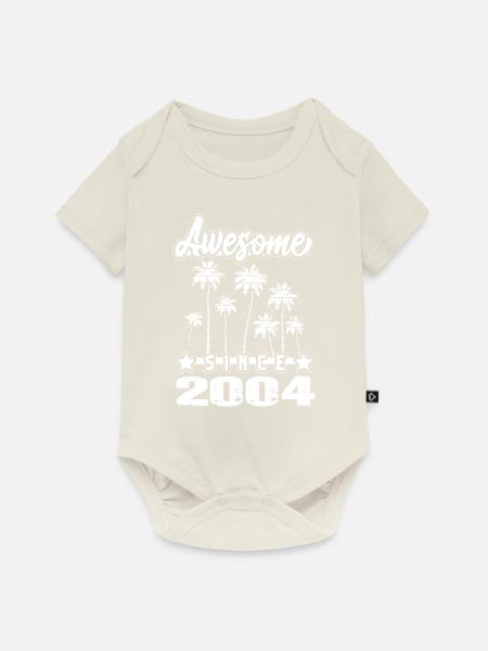 Awesome Since 2004 - Baby Premium Kurzarmbody - Naturweiß