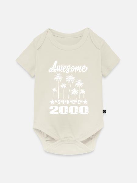 Awesome Since 2000 - Baby Premium Kurzarmbody - Naturweiß