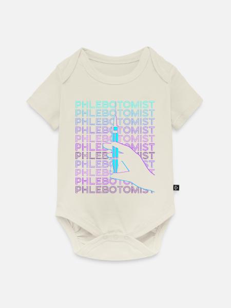 Phlebotomist Phlebotomie Retro - Baby Premium Kurzarmbody - Naturweiß