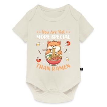 Pas plus spécial que ramen Noodles Fun Noodle - Body à manches courtes Premium Bébé - blanc cassé - Devant
