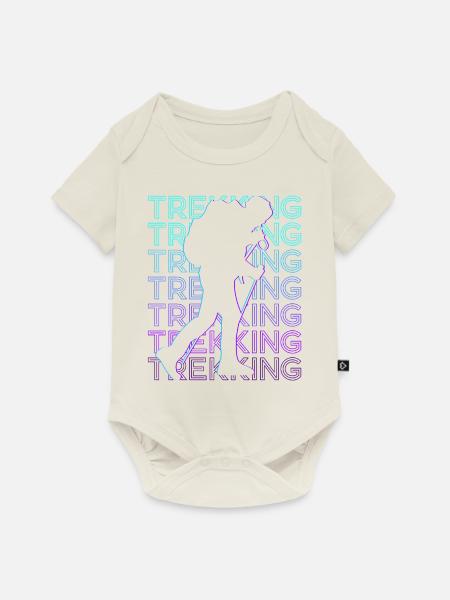Trekking Trekker Trek Retro - Baby Premium Kurzarmbody - Naturweiß