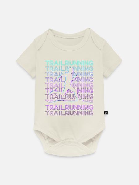 Trail Running Trail Runner Retro - Baby Premium Kurzarmbody - Naturweiß