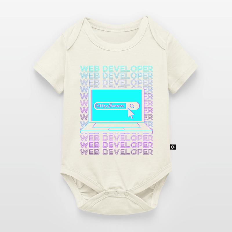 Web Developer Web Development Retro Baby Premium short-sleeve bodysuit