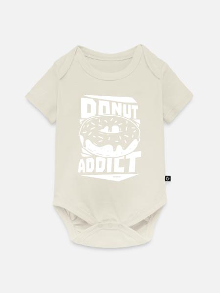 Donut - Baby Premium Kurzarmbody - Naturweiß