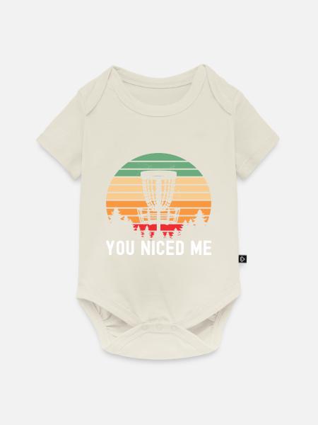 Disc Golf Disc Golfer - Baby Premium Kurzarmbody - Naturweiß