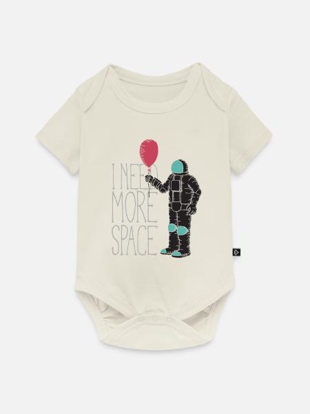 I need more space - Baby Premium Kurzarmbody - Naturweiß