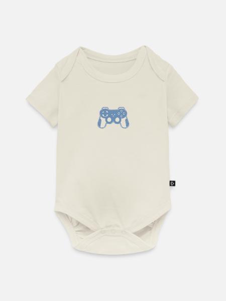 Gaming Gamer Controller Glitch - Baby Premium Kurzarmbody - Naturweiß