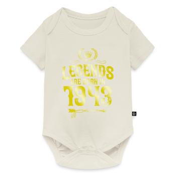 1943 legends born in - Baby Premium short-sleeve bodysuit - off white - Front
