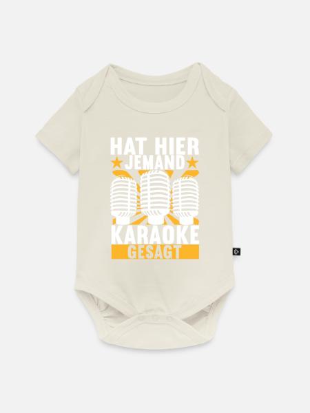 Karaoke Karaokeabend - Baby Premium Kurzarmbody - Naturweiß