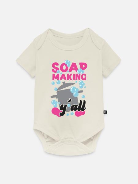 Soap Making Crafting Soap Making - Baby Premium Kurzarmbody - Naturweiß