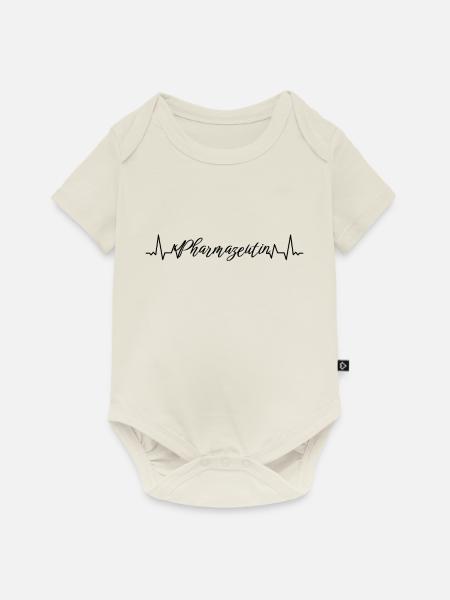 Laborant Herzschlag Pharmazeutin - Baby Premium Kurzarmbody - Naturweiß