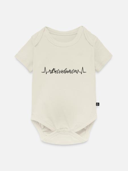 BWL Herzschlag Betriebswirtin - Baby Premium Kurzarmbody - Naturweiß