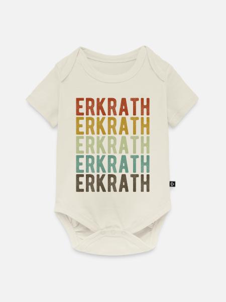 Erkrath Stadt Retro Vintage - Baby Premium Kurzarmbody - Naturweiß