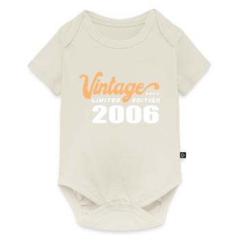 Vintage Anniversaire Anniversaire Rétro 2006 Limité - Body à manches courtes Premium Bébé - blanc cassé - Devant